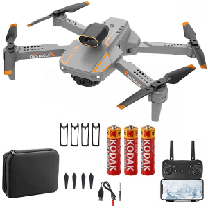 Квадрокоптер RC S91 Gray - дрон с 4K и HD камерами, до 20 минут, с кейсом